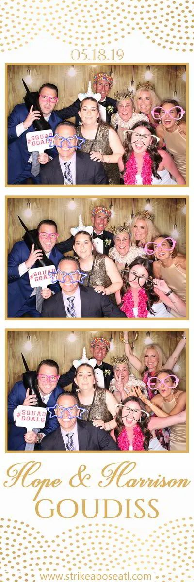 Wedding photo booth print strip