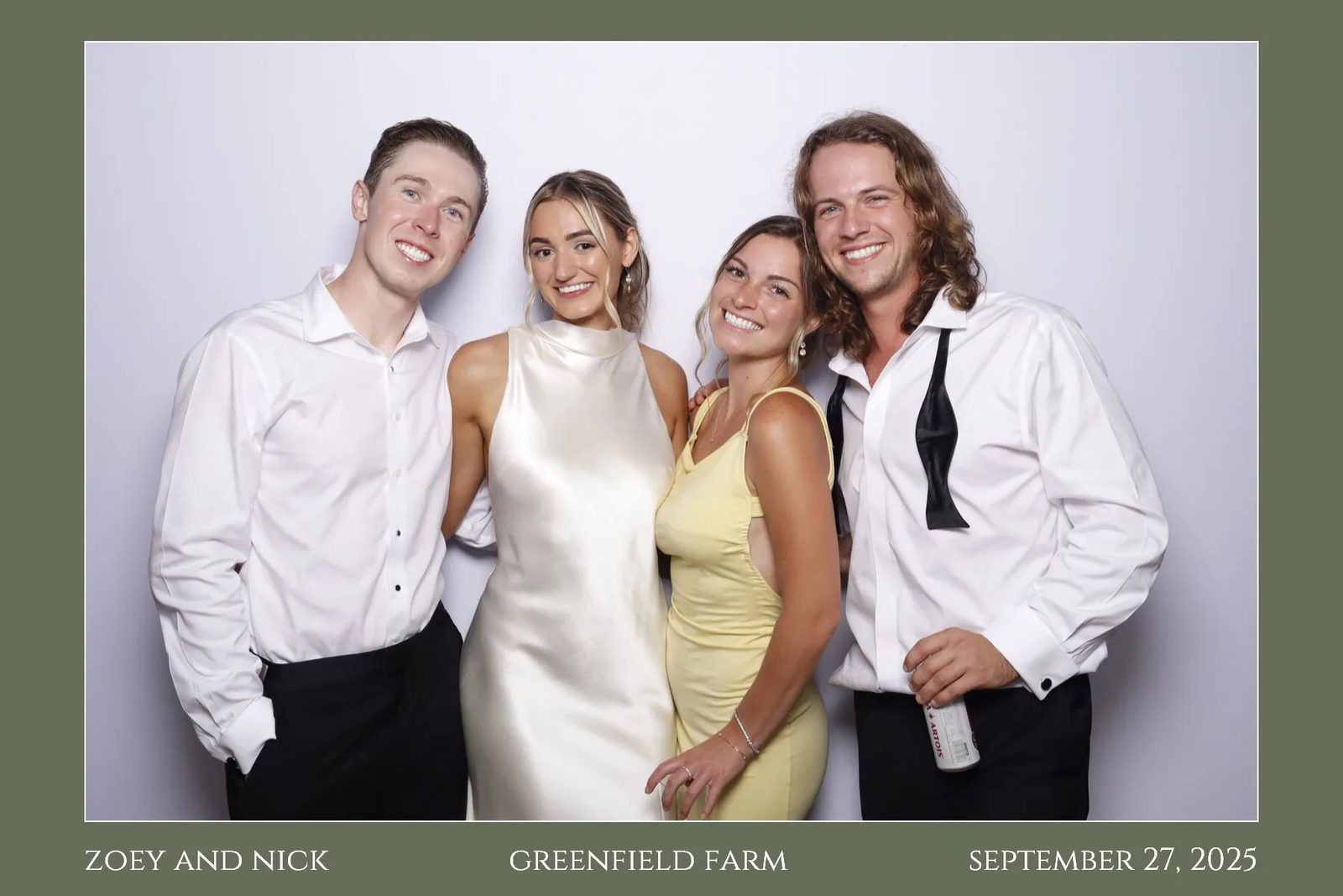 Wedding photo booth backdrop