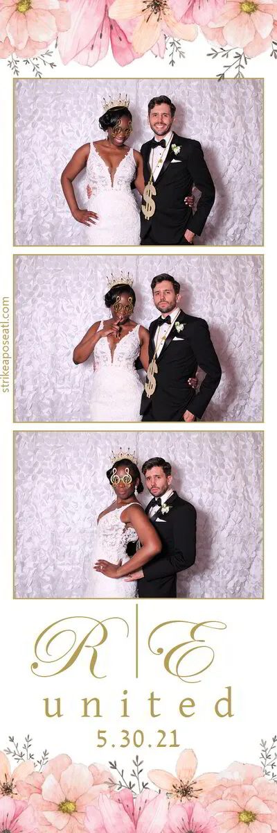 Wedding photo booth print strip