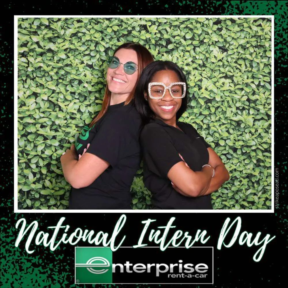 Enterprise Rent-A-Car intern day booth