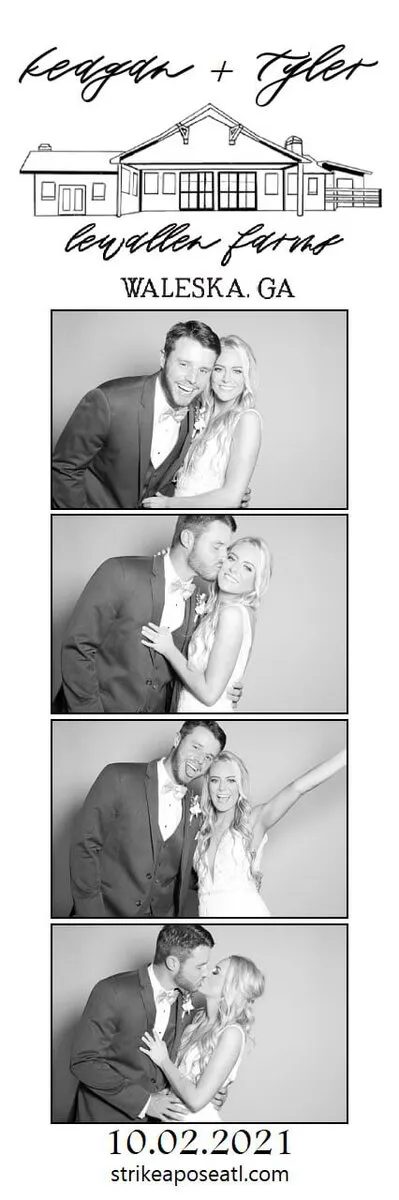 Wedding photo booth print strip